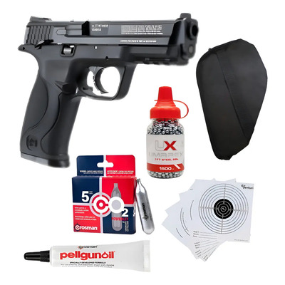 Pistola Smith & Wesson M&p 40 Co2 Calibre 4.5mm Semiautomática Negra Negro 4.5 Mm
