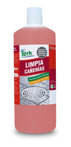 Bioterk Limpia Cañerías Concentrado Biodegradable 1 Pz L