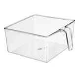 Recipiente Organizador Heladera Con Asa Multiuso 17x22cm