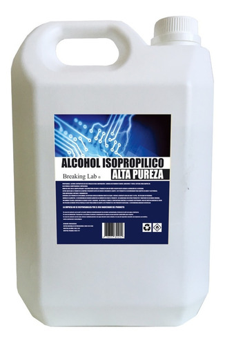 Alcohol Isopropilico Bidon X 5 Litros 99,9% Pureza!!!