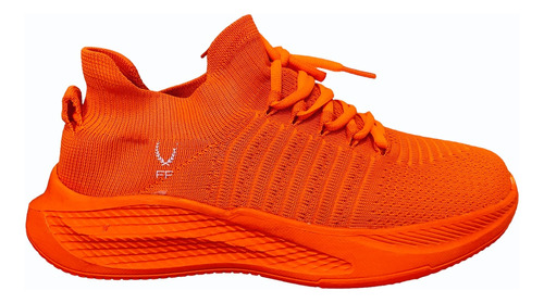 Tenis Naranja Fosfo Unisex Económico Pocas Piezas 