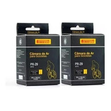 2 Câmaras De Ar Bicicleta Aro 29 Pirelli Bico Fino 48mm 