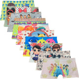 Kit 10 Calcinha Sublimada Personagem Menina Infantil Atacado