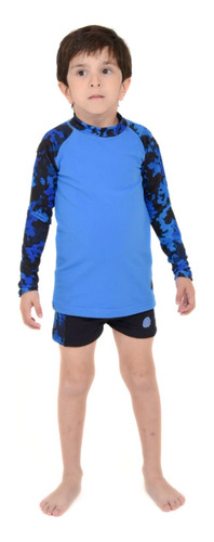 Remera Proteccion Uv Infantil Niños Mangas Largas Natacion