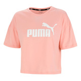 Remera Puma Essentials Cropped Logo Sportstyle Mujer Moda Ro