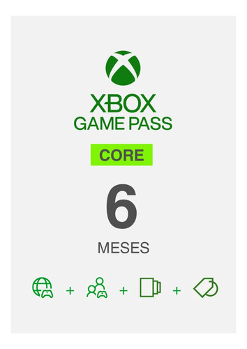Game Pass Core 6 Meses Garantizados!! (live Gold)