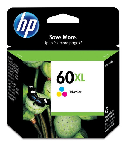 Cartucho De Tinta Hp 60xl Tricolor (cc644wl)