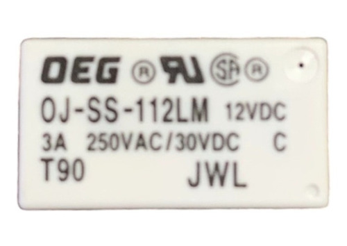 Relay  Rele Oj-ss-112lm  12vdc 3a