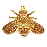 Colgante Abeja Enchapada En Oro 18k