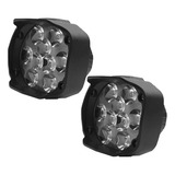 Faros 9 Led Moto 6000k Blanco 1500 Lumenes 15w Alto Brillo