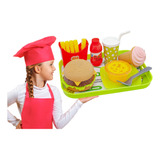 Set Cocina Comida Juguete Infantil Hamburguesa Accesorios