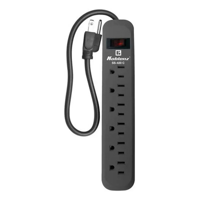 Multicontacto Supresor De Voltaje Koblenz Ss-420 C Negro Color Gris oscuro | Envío gratis