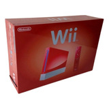 Caixa Vazia Nintendo Wii Vermelho De Madeira Mdf