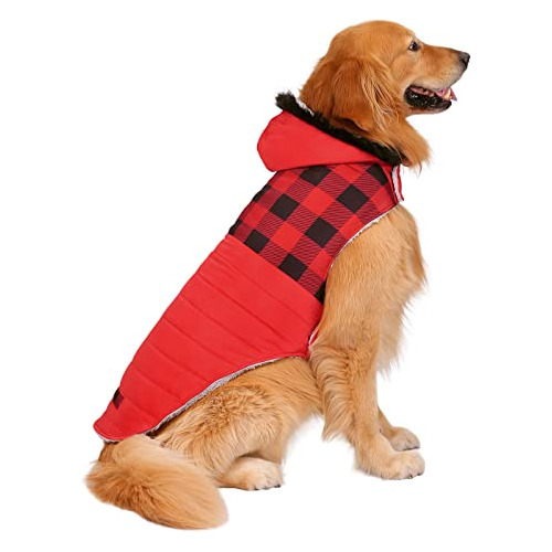 Hde Dog Puffer Jacket Fleece Forrado Warm Dog Parka Abrigo D