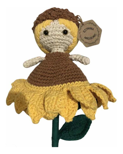 Flor Girasol Reversible Crochet Amigurumi