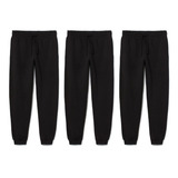 Kit 3 Calças Moletom Jogging Slim Fit