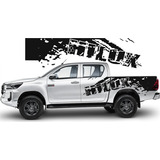 Calca Calcomanía Sticker Splash Mancha Toyota Hilux Mod2