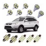 Kit Lâmpadas Led Hyundai Vera Cruz Meia Luz Teto Placa Ré