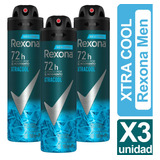 Desodorante Rexona Hombre Xtra Cool Pack De 3 Unidades 150ml
