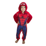 Mameluco Marvel Niño Con Gorro Bordado Spider-man
