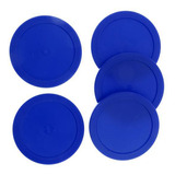 6 Air Hockey Table Pucks Azul