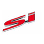 Emblema Honda Civic Si Rojo Emotion honda Civic