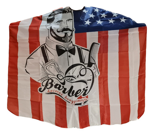 Capa De Corte Barbería Peluquería Usa