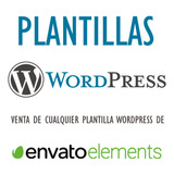 Plantillas Wordpress O Cualquier Recurso De Envato Elements