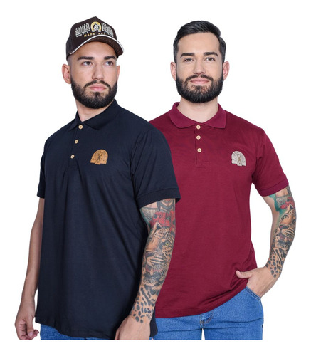 Kit 2 Camisas Muladeiro Masculinas Polo Country Jopper Bulls