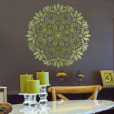 Stencil Gulzar Mandala Plantilla Reusable Para Pintar