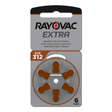 6 X Pilas Audifono Rayovac Extra 312