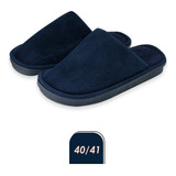 Pantufa Masculina Lisa Azul Diversos Tamanhos