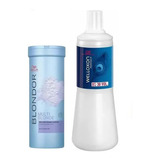 Kit Decolorante Blondor 400grs + Welloxon 1ltr  Wella Prof.