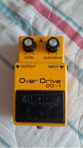 Boss Od1 Pedal Overdrive 1980 Made In Japan Chip Jrc4558