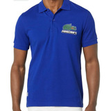 Polera Lacoste Minecraft Azul Marino