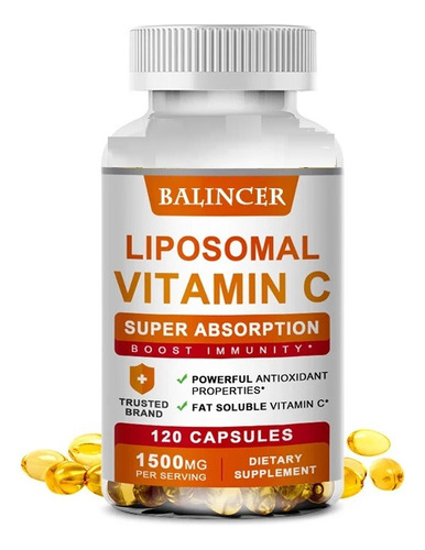 Vitamina C Liposomal Acido Ascorbico 1500mg 120 Caps