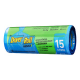 Saco Para Lixo Azul 15l Dover Roll Resist 40 Unidades