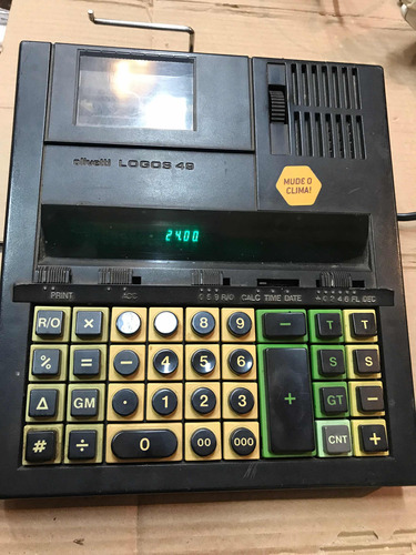 Calculadora De Mesa Olivetti Logos 49 Usada Com Defeito Leia