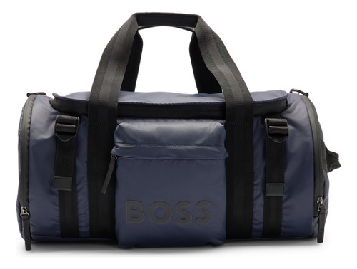 Bolsa De Viaje Boss Para Hombre De Material Revestido Color Azul Oscuro