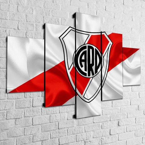 Cuadro River Plate Moderno Decorativo Poliliptico Futbol