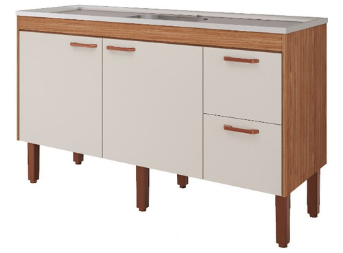 Balcão Gabinete De Cozinha Para Pia 1.2 M + Elegante 100%mdf