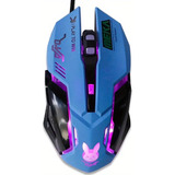 Mouse Gamer Con Cable Usb, 2400dpi, 6 Botones, Dva Overwatch