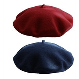 Gorros Sombreros Y Boinas De Lana De Boina Roja Talla Única