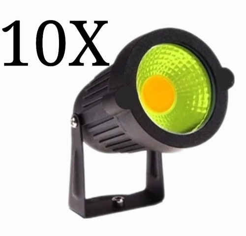 Kit 10x Spot Luminária Léd 3w 3000k Amarelo Ip65 Decor Léd