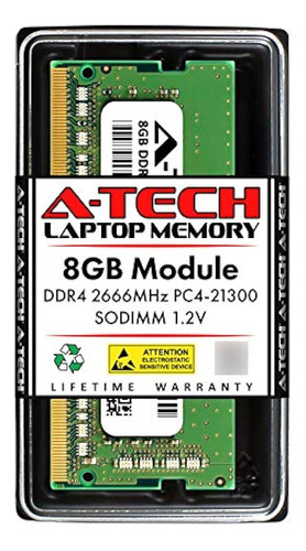 A-tech 8gb Ddr4 2666 Mhz Sodimm Pc4-21300 (pc4-2666v) Cl19 M
