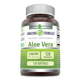 Amazing Formulas Aloe Vera 5000 Mg 120 Cápsulas Blandas Sup