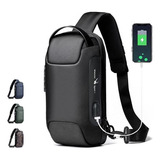 Bolso Bandolera Con Carga Usb Para Hombre Bolso De Pecho Ant