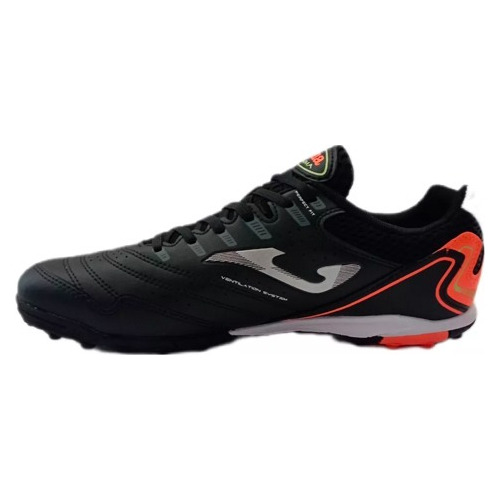 Tenis Futbol Rapido Joma Maxima 2301 Turf Negro/naranja