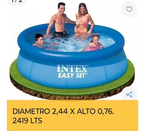 Pileta Inflable Nueva 2.44 X 0.76 2419 Lts En Caja Cerrada 