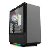 Gabinete Munfrost Panda Rgb Cristal Templado Argb Atx Color Negro